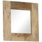 vidaXL Espejo de madera maciza de mango 50x50 cm vidaXL Espejo de madera maciza de mango 50x50 cm