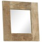 vidaXL Espejo de madera maciza de mango 50x50 cm vidaXL Espejo de madera maciza de mango 50x50 cm