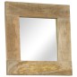 vidaXL Espejo de madera maciza de mango 50x50 cm vidaXL Espejo de madera maciza de mango 50x50 cm