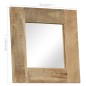 vidaXL Espejo de madera maciza de mango 50x50 cm vidaXL Espejo de madera maciza de mango 50x50 cm