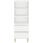 vidaXL Aparador alto madera contrachapada blanco 40x36x110 cm vidaXL Aparador alto madera contrachapada blanco 40x36x110 cm