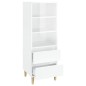 vidaXL Aparador alto madera contrachapada blanco 40x36x110 cm vidaXL Aparador alto madera contrachapada blanco 40x36x110 cm