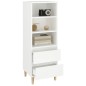 vidaXL Aparador alto madera contrachapada blanco 40x36x110 cm vidaXL Aparador alto madera contrachapada blanco 40x36x110 cm