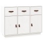 vidaXL Aparador madera maciza de pino blanco 100x40x75 cm vidaXL Aparador madera maciza de pino blanco 100x40x75 cm