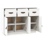 vidaXL Aparador madera maciza de pino blanco 100x40x75 cm vidaXL Aparador madera maciza de pino blanco 100x40x75 cm