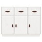 vidaXL Aparador madera maciza de pino blanco 100x40x75 cm vidaXL Aparador madera maciza de pino blanco 100x40x75 cm