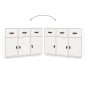 vidaXL Aparador madera maciza de pino blanco 100x40x75 cm vidaXL Aparador madera maciza de pino blanco 100x40x75 cm