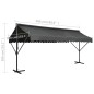 vidaXL Toldo de pie independiente gris antracita 500x300 cm vidaXL Toldo de pie independiente gris antracita 500x300 cm