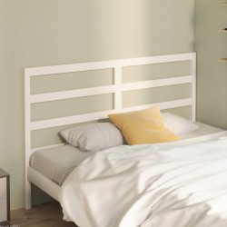 vidaXL Cabecero de cama madera maciza de pino blanco 146x4x100 cm