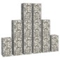 vidaXL Cestas de muro de gaviones alambre galvanizado 6 unidades vidaXL Cestas de muro de gaviones alambre galvanizado 6 unidades