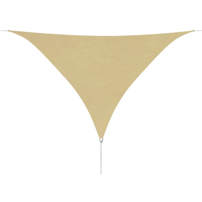 vidaXL Toldo de vela triangular tela Oxford beige 3,6x3,6x3,6 m 