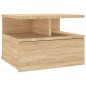 vidaXL Mesita noche flotante 2 uds aglomerado roble Sonoma 40x31x27 cm vidaXL Mesita noche flotante 2 uds aglomerado roble Sonoma 40x31x27 cm