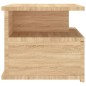vidaXL Mesita noche flotante 2 uds aglomerado roble Sonoma 40x31x27 cm vidaXL Mesita noche flotante 2 uds aglomerado roble Sonoma 40x31x27 cm