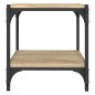 vidaXL Mueble para TV contrachapada y acero roble Sonoma 40x33x41 cm