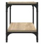 vidaXL Mueble para TV contrachapada y acero roble Sonoma 40x33x41 cm