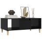 vidaXL Mesa de centro madera contrachapada negro 90x50x36,5 cm