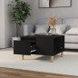 vidaXL Mesa de centro madera contrachapada negro 55x55x36,5 cm
