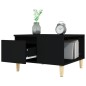 vidaXL Mesa de centro madera contrachapada negro 55x55x36,5 cm