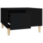 vidaXL Mesa de centro madera contrachapada negro 55x55x36,5 cm