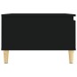vidaXL Mesa de centro madera contrachapada negro 55x55x36,5 cm