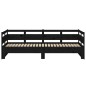 vidaXL Sofá cama extraíble madera maciza de pino negro 2x(80x200) cm vidaXL Sofá cama extraíble madera maciza de pino negro 2x(80x200) cm
