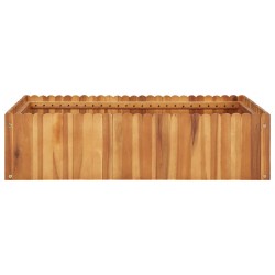 vidaXL Arriate de madera maciza de acacia 100x100x25 cm
