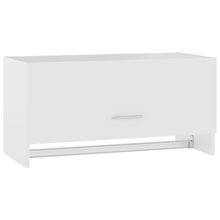 vidaXL Armario de madera contrachapada blanco 70x32,5x35 cm