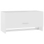 vidaXL Armario de madera contrachapada blanco 70x32,5x35 cm