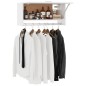 vidaXL Armario de madera contrachapada blanco 70x32,5x35 cm
