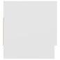 vidaXL Armario de madera contrachapada blanco 70x32,5x35 cm