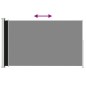 vidaXL Toldo lateral retráctil para patio negro 200x300 cm