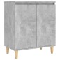 vidaXL Aparador y patas madera contrachapada gris hormigón 60x35x70 cm vidaXL Aparador y patas madera contrachapada gris hormigón 60x35x70 cm