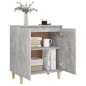 vidaXL Aparador y patas madera contrachapada gris hormigón 60x35x70 cm vidaXL Aparador y patas madera contrachapada gris hormigón 60x35x70 cm