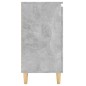 vidaXL Aparador y patas madera contrachapada gris hormigón 60x35x70 cm vidaXL Aparador y patas madera contrachapada gris hormigón 60x35x70 cm