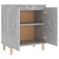 vidaXL Aparador y patas madera contrachapada gris hormigón 60x35x70 cm vidaXL Aparador y patas madera contrachapada gris hormigón 60x35x70 cm