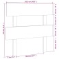 vidaXL Cabecero de cama madera maciza de pino blanco 93,5x3x81 cm vidaXL Cabecero de cama madera maciza de pino blanco 93,5x3x81 cm