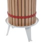 vidaXL Prensa de vino y fruta con paño de tela 30 L madera de roble vidaXL Prensa de vino y fruta con paño de tela 30 L madera de roble