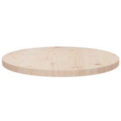 vidaXL Superficie de mesa madera maciza de pino Ø50x2,5 cm
