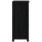 vidaXL Aparador de madera maciza de pino negro 40x35x80 cm vidaXL Aparador de madera maciza de pino negro 40x35x80 cm