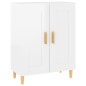 vidaXL Aparador de madera contrachapada blanco brillante 69,5x34x90 cm vidaXL Aparador de madera contrachapada blanco brillante 69,5x34x90 cm