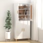 vidaXL Aparador de madera contrachapada blanco brillante 69,5x34x90 cm vidaXL Aparador de madera contrachapada blanco brillante 69,5x34x90 cm