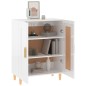vidaXL Aparador de madera contrachapada blanco brillante 69,5x34x90 cm vidaXL Aparador de madera contrachapada blanco brillante 69,5x34x90 cm