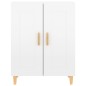 vidaXL Aparador de madera contrachapada blanco brillante 69,5x34x90 cm vidaXL Aparador de madera contrachapada blanco brillante 69,5x34x90 cm
