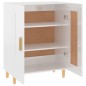 vidaXL Aparador de madera contrachapada blanco brillante 69,5x34x90 cm vidaXL Aparador de madera contrachapada blanco brillante 69,5x34x90 cm