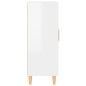 vidaXL Aparador de madera contrachapada blanco brillante 69,5x34x90 cm vidaXL Aparador de madera contrachapada blanco brillante 69,5x34x90 cm