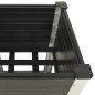 vidaXL Mesa de cultivo para jardín con estante WPC gris 50x50x90 cm