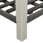 vidaXL Mesa de cultivo para jardín con estante WPC gris 50x50x90 cm