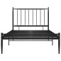 vidaXL Estructura de cama de metal negro 90x200 cm vidaXL Estructura de cama de metal negro 90x200 cm