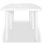 vidaXL Mesa de jardín de plástico blanca 210x96x72 cm vidaXL Mesa de jardín de plástico blanca 210x96x72 cm
