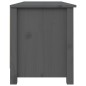 vidaXL Banco zapatero madera maciza de pino gris 110x38x45,5 cm vidaXL Banco zapatero madera maciza de pino gris 110x38x45,5 cm